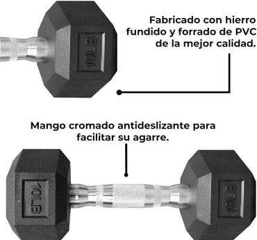 Mancuernas Hexagonales